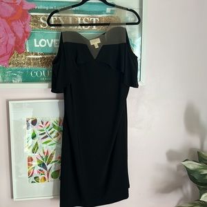 Faux Strapless Little Black Dress